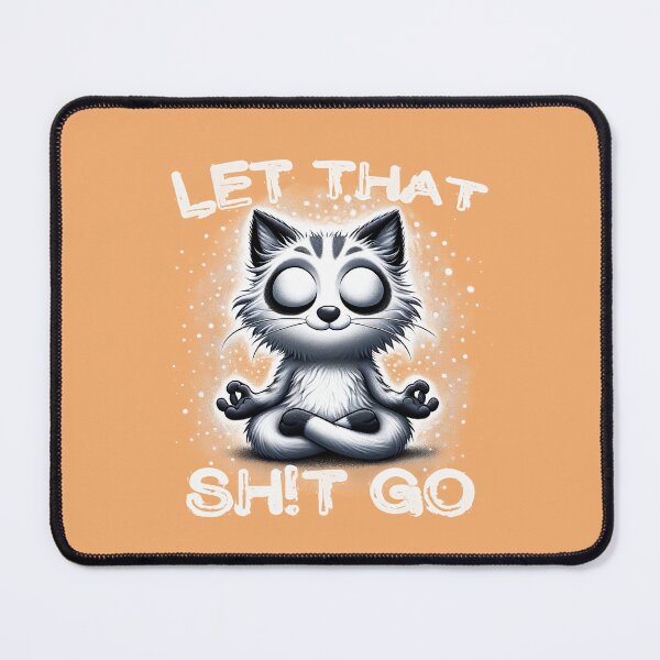Item preview, Zen Raccoon - Mindfulness Mantra Illustration designed and sold by RuyaFab.