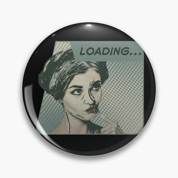 Item preview, Overthinking Loading Deep Thinking Vintage Comic Woman designed and sold by adlibmaria.