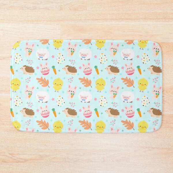 Item preview, kid spring easter hand drawn seamless patterns fabric textiles clothing wrapping paper cover banner home decor cute pattern backgrounds Vector illustration designed and sold by nuchz.