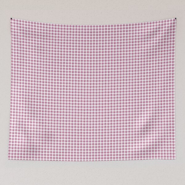 Item preview, Check pattern with Valentine's hearts in raspberry pink and white designed and sold by colorofmagic.
