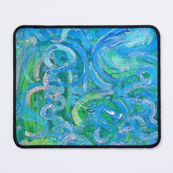 Item preview, green and blue abstract design designed and sold by frogprince1.