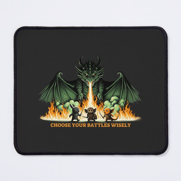 Item preview, Epic Confrontation - Fantasy Dragon and Warriors Illustration designed and sold by RuyaFab.