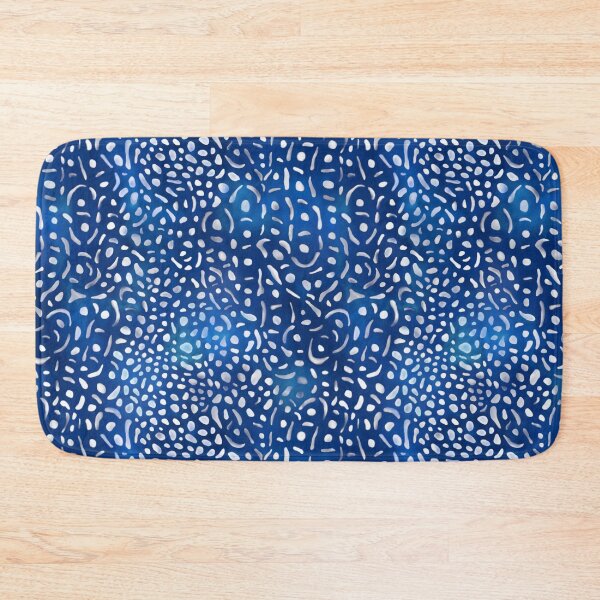 Item preview, Whale shark skin - ocean animal print - lapis blue designed and sold by Muxune.