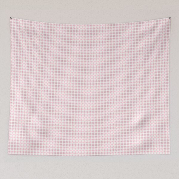 Item preview, Check pattern with hearts in baby pink and white designed and sold by colorofmagic.