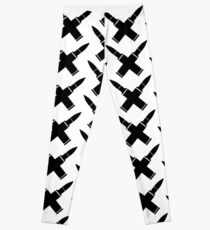 Crossed Bullets Guns Leggings
