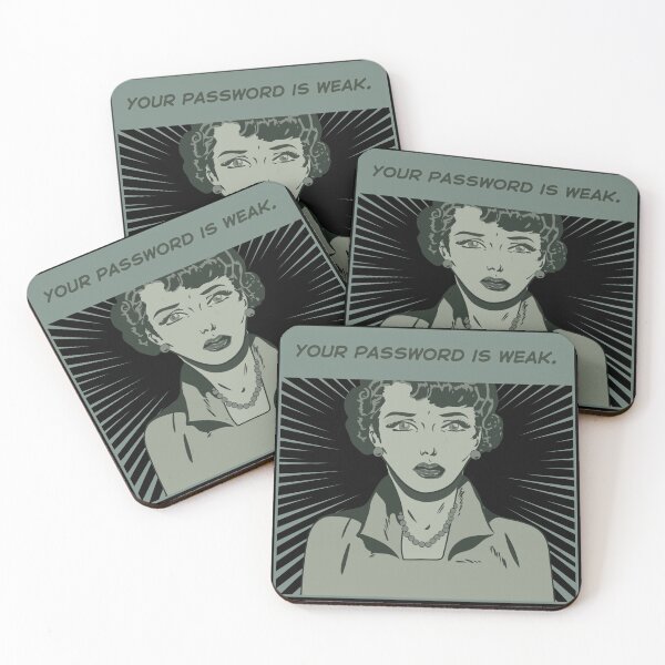 Item preview, Funny Vintage Comic Woman Computer Password Weak Tech Problem designed and sold by adlibmaria.
