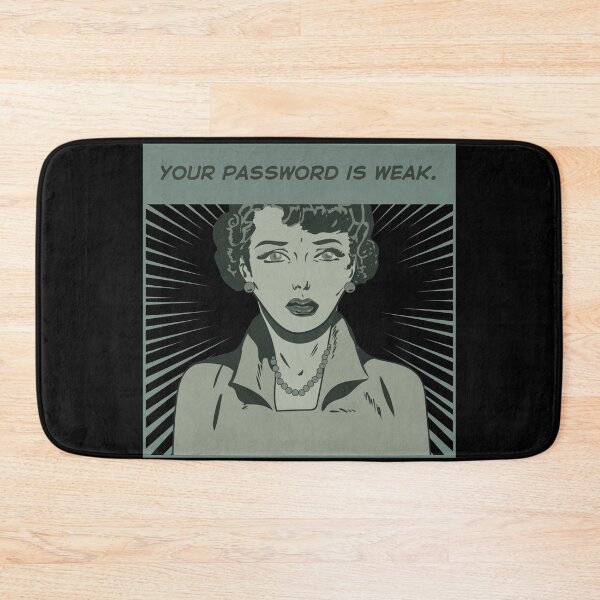 Item preview, Funny Vintage Comic Woman Computer Password Weak Tech Problem designed and sold by adlibmaria.