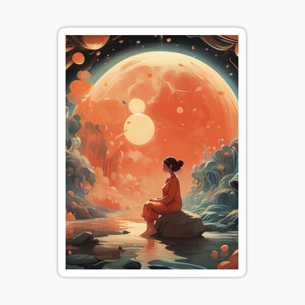 Item preview, Solitude Sunset designed and sold by Ayshopcog.