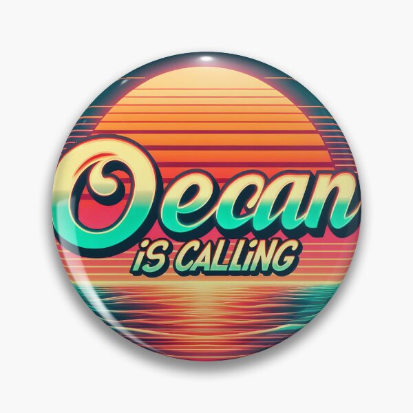 Item preview, Ocean is calling, typography, retro designed and sold by maxmaj.
