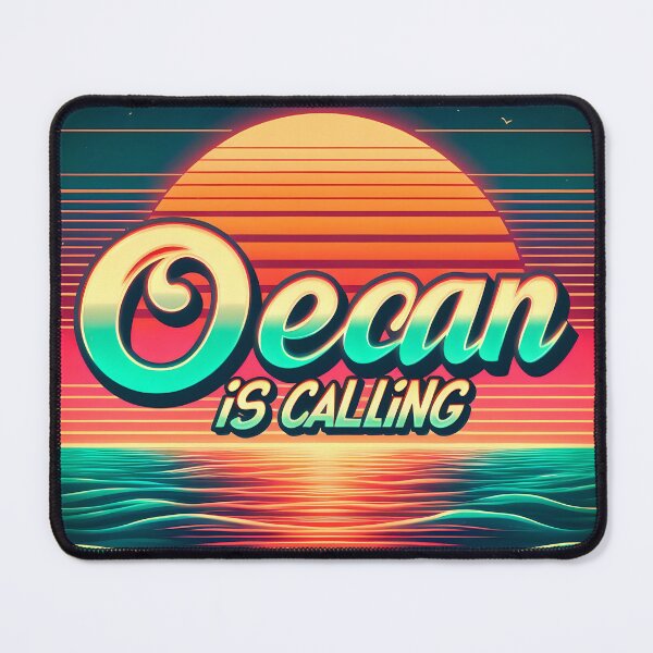Item preview, Ocean is calling, typography, retro designed and sold by maxmaj.