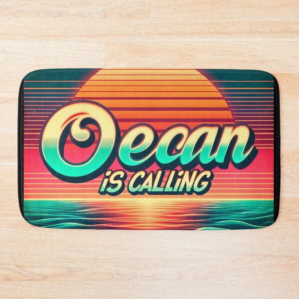 Item preview, Ocean is calling, typography, retro designed and sold by maxmaj.