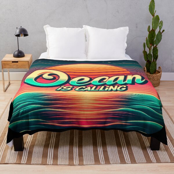 Item preview, Ocean is calling, typography, retro designed and sold by maxmaj.
