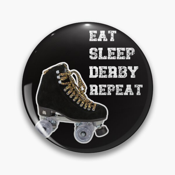 Artikelvorschau, Eat Sleep Derby Repeat Roller Derby Girl Design entworfen und verkauft von desireedickens.