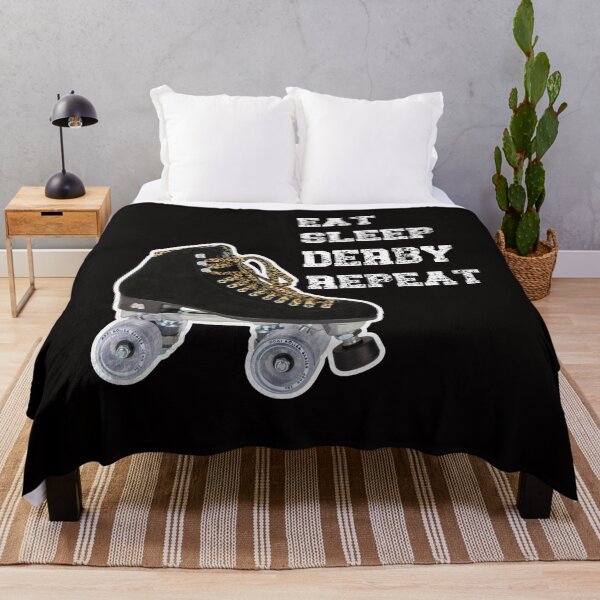 Item preview, Eat Sleep Derby Repeat Roller Derby Girl Design designed and sold by desireedickens.