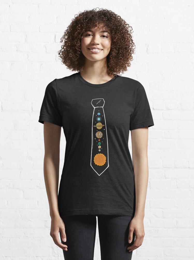 Solar System Planets Tie Fake Tie Funny Costume Tote Bag by Noirty