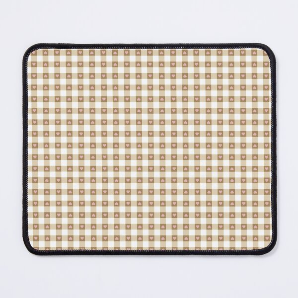Item preview, Vichy check with hearts in shades of brown designed and sold by colorofmagic.