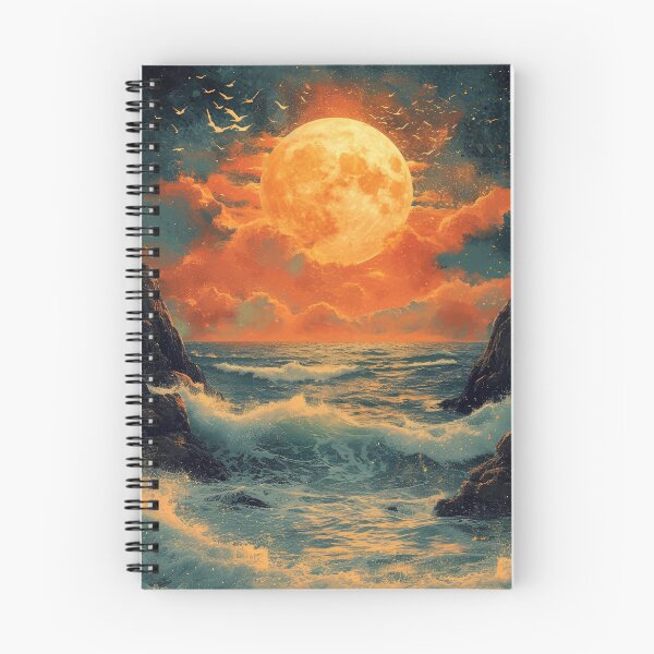 Item preview, Sea Maritime Moon Waves Ocean designed and sold by ArtHouseNiklas.