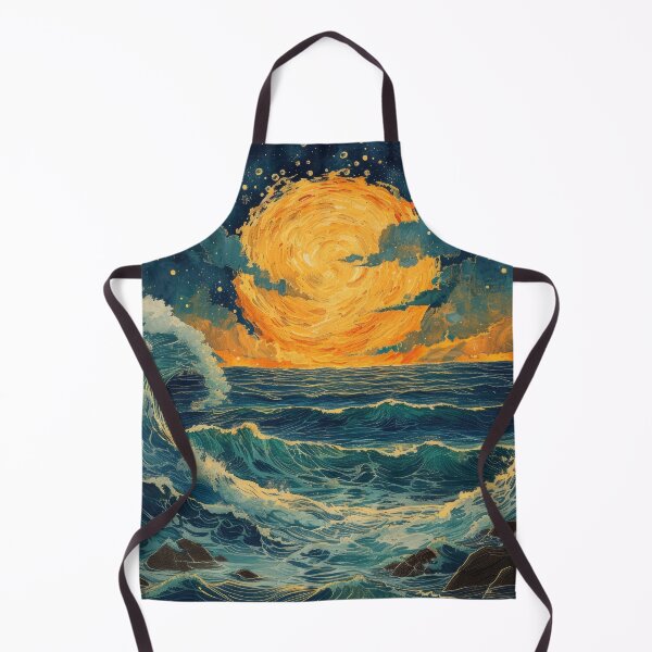 Item preview, Sea Moon Maritime Waves Ocean designed and sold by ArtHouseNiklas.