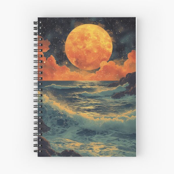 Item preview, Sea Moon Maritime Waves Ocean designed and sold by ArtHouseNiklas.