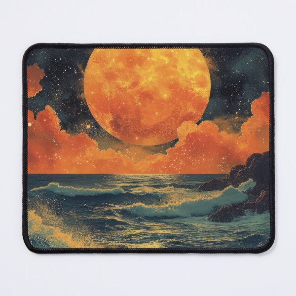 Item preview, Sea Moon Maritime Waves Ocean designed and sold by ArtHouseNiklas.