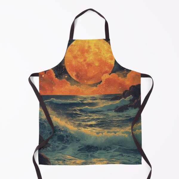Item preview, Sea Moon Maritime Waves Ocean designed and sold by ArtHouseNiklas.