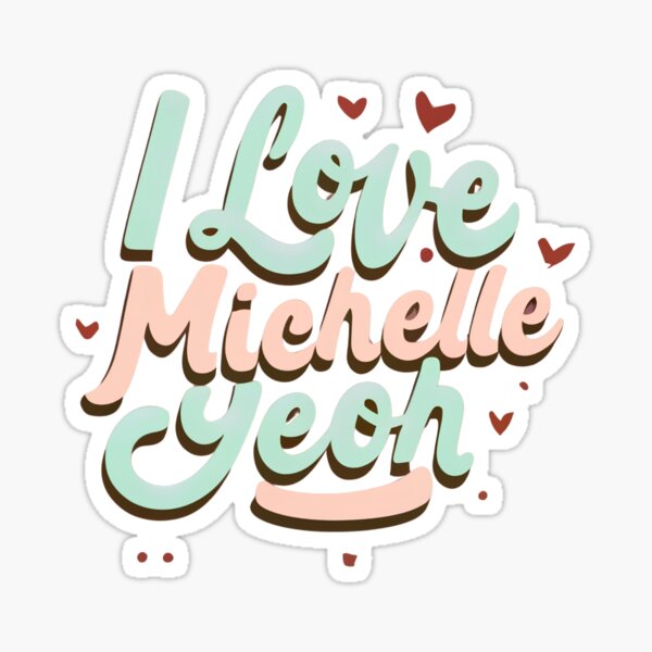Aperçu de l'œuvre J'aime Michelle Yeoh créée et vendue par Itsheartshop.