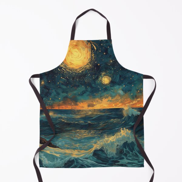 Item preview, Sea Moon Maritime Waves Ocean designed and sold by ArtHouseNiklas.
