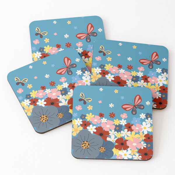 Item preview, Colorful Meadow with Butterflies designed and sold by AnulaArt.