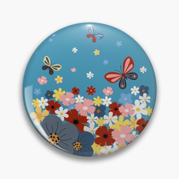 Item preview, Colorful Meadow with Butterflies designed and sold by AnulaArt.