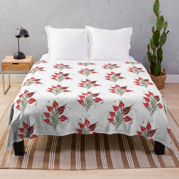 Item preview, Red Tulips In Artistic Ottoman Turkish Style designed and sold by taiche.