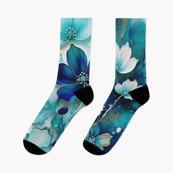 Item preview, Pretty Blue Flowers with Glossy Droplets 1 Vibrational Art designed and sold by JillyJ05.