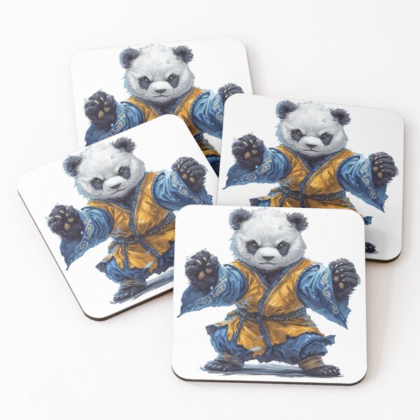 Item preview, Panda monk getting focused for upcoming fight in cartoon style designed and sold by EpicFantasy.
