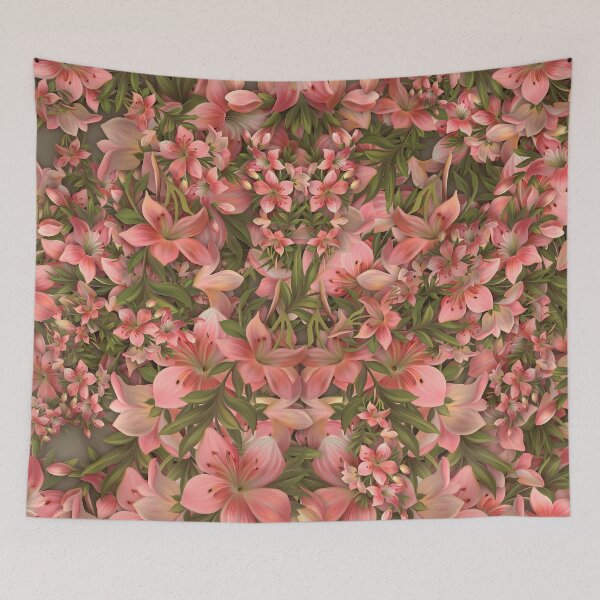 Item preview, Dreamy multicolored flowers pattern design designed and sold by fotoryum.