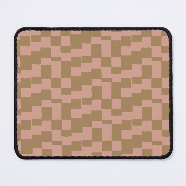 Item preview, irregular gingham pattern in warm neutral colors designed and sold by colorofmagic.