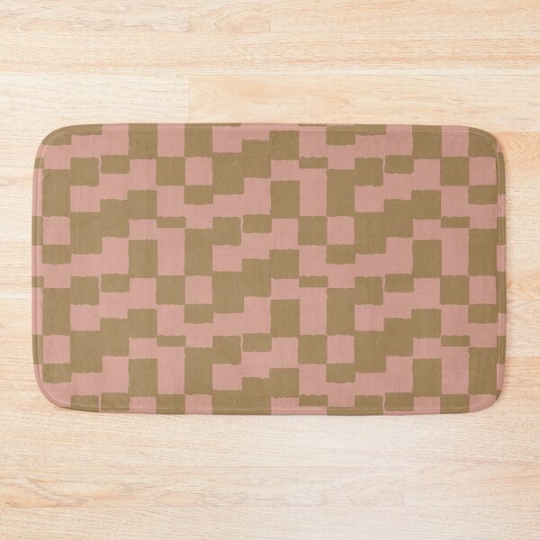 Item preview, irregular gingham pattern in warm neutral colors designed and sold by colorofmagic.