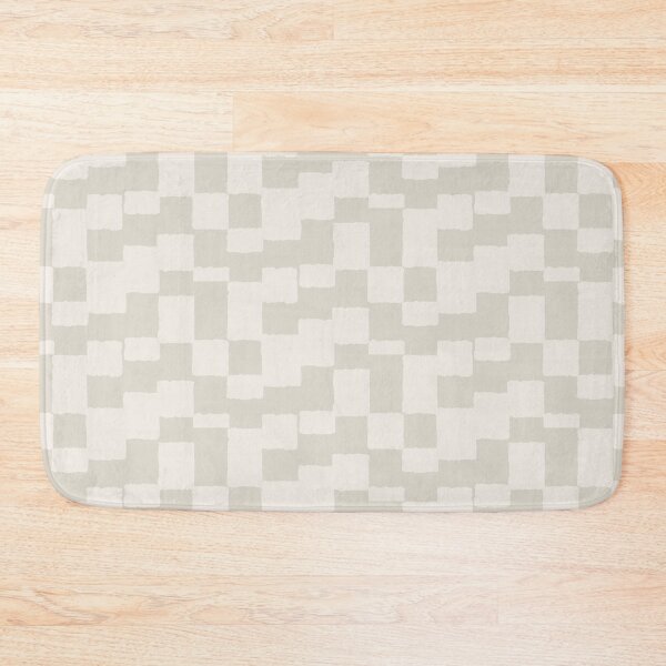 Item preview, irregular gingham pattern in neutral colors designed and sold by colorofmagic.