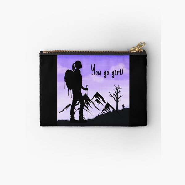 Item preview, You go girl - girl who likes hiking designed and sold by trendingatees.