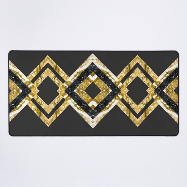 Artikelvorschau, Schwarz-goldenes Design entworfen und verkauft von SoulfulStitches.