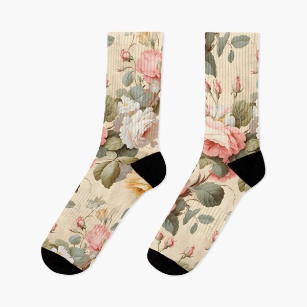 Artikelvorschau, Rosen und Knospen im Barockstil. Vintage-Rosen-Blumenmuster entworfen und verkauft von Ararat Shahinyan.
