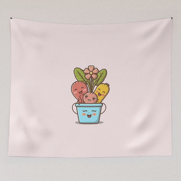 Item preview, Kawaii Vegetables In Bucket designed and sold by Itsheartshop.