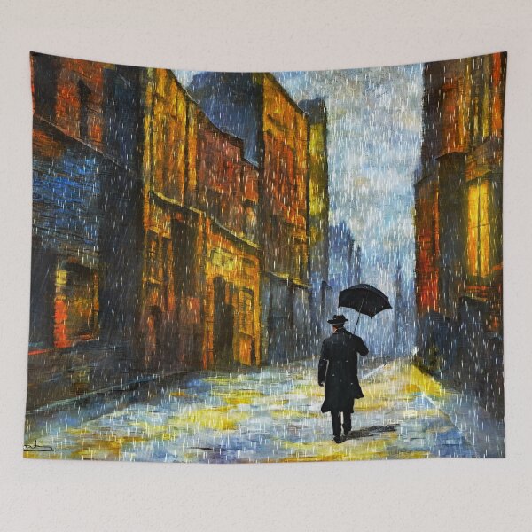 Item preview, Alley on a Rainy Night designed and sold by chrisbradbury.