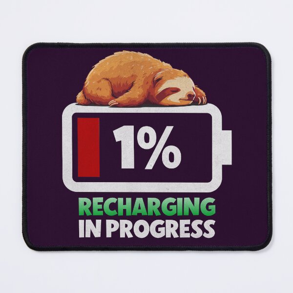 Item preview, Sloth Charging Station - Recharging in Progress Art designed and sold by Sir Meow Meow.