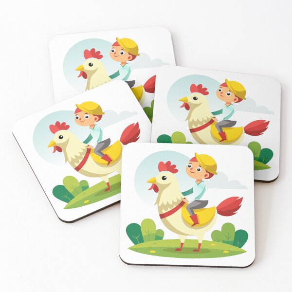 Item preview, boy on rooster designed and sold by designerTurker.