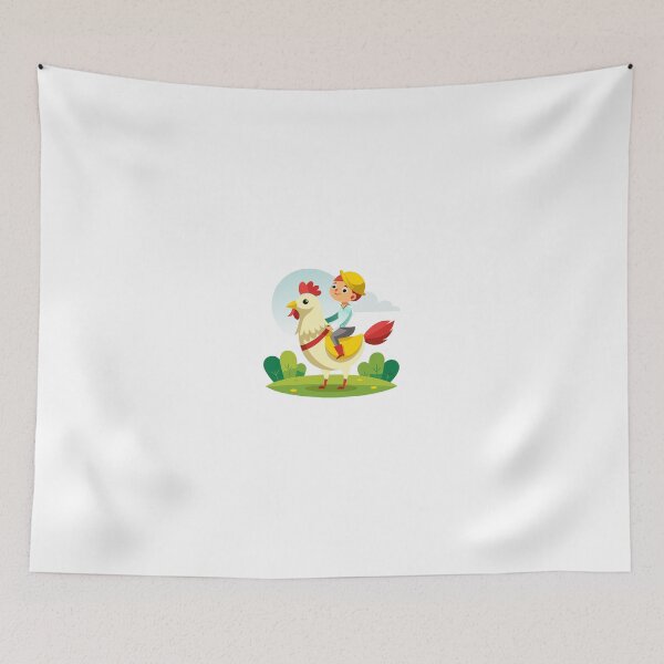 Item preview, boy on rooster designed and sold by designerTurker.