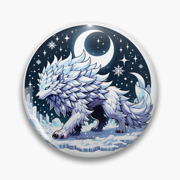 Item preview, legendary animals - Silver Frost Giant Wolf designed and sold by perfect-radius.