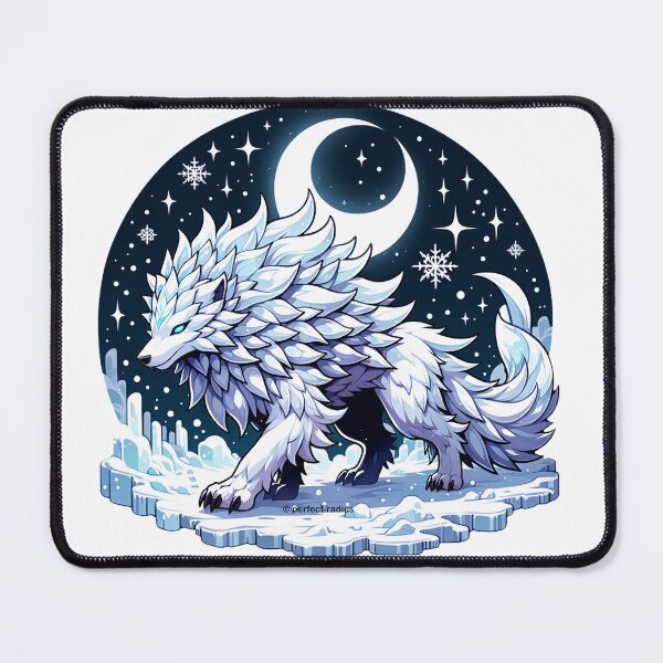 Item preview, legendary animals - Silver Frost Giant Wolf designed and sold by perfect-radius.