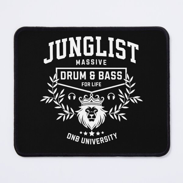 Item preview, JUNGLIST  - DNB University Crest (White)  designed and sold by Discothreadz.