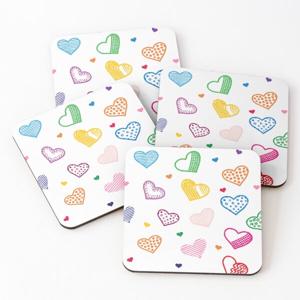 Item preview, colored hearts designed and sold by IrynaSv.