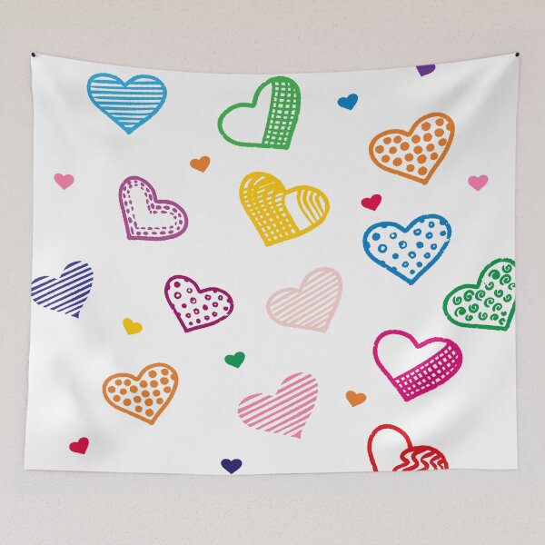 Item preview, colored hearts designed and sold by IrynaSv.