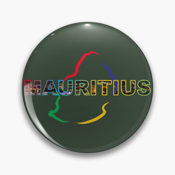 Item preview, Mauritius Flag Typography with Map: Island Pride Display designed and sold by PING 999 STUDIO.